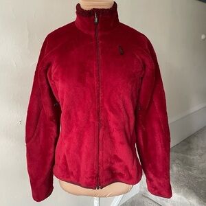 Patagonia Red Zip Up Soft Fleece Long Sleeve Polartec R Jacket 36112F6 EUC Sz S